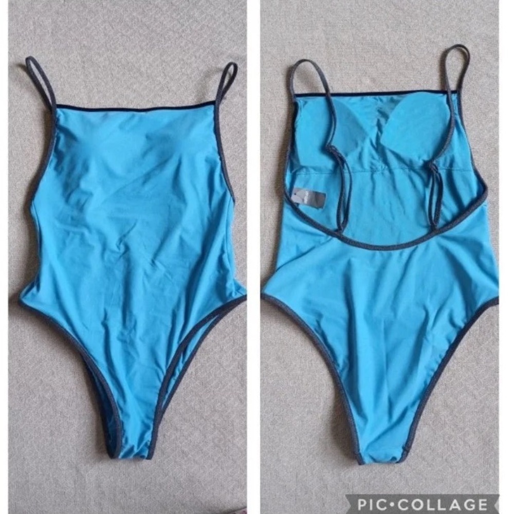 Aerie Apron Low Back One Piece Swimsuit